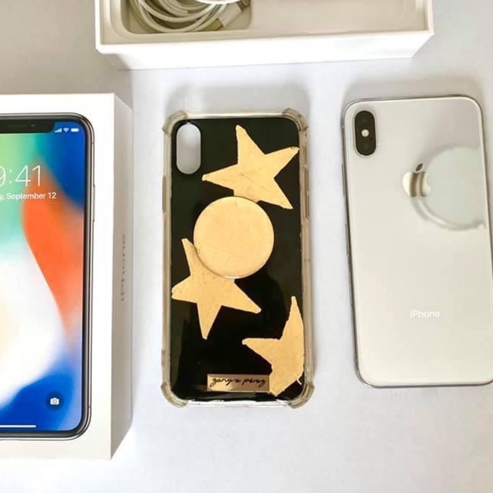 IPHONE X CASE (hand painted) stars